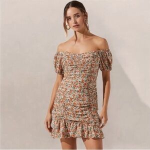 ASTR the Label Floral off shoulder dress Medium